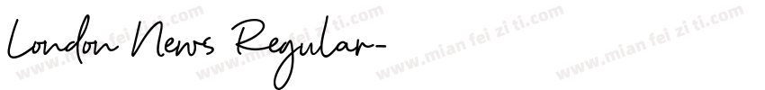 London News Regular字体转换